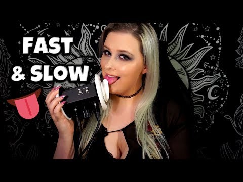 👅ASMR | Fast & Slow Ear Licking with Kisses & Tongue Flutters | For Sleep and Relaxation