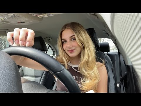 ASMR Tapping and Scratching In My Car 🍒 Soft Spoken