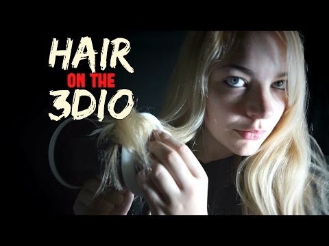ASMR Hair on the 3Dio | Latex Gloves, Hair Brushing sounds, Whispering [Binaural]