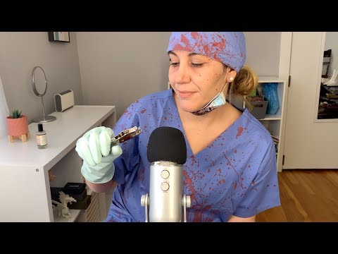 ASMR Halloween Roleplay - Terrifying Dentist - whispering tapping spooky doctor