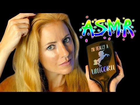 Exquisite ASMR Hair Brushing with Scalp Massage, Head Scratching and Brush Tapping