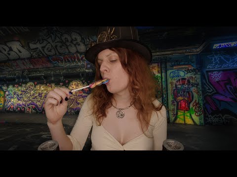 ASMR | Sexy Sucking Big Swirl Rainbow Lollipop (No Talking) | Mouth Sounds