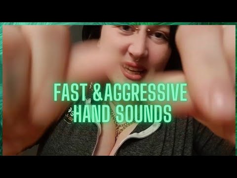 My First FAST and AGGRESSIVE Hand Sounds🖤💤 Fast Hand Movements ASMR| No Talking