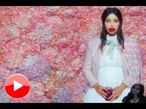 Kim Kardashian Shows Off Baby Bump In Karl Lagerfeld PhotoShoot - video review