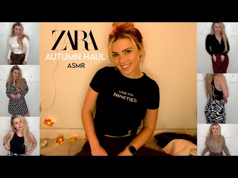 ASMR Zara Autumn Clothing Haul & Try On 🍁👗