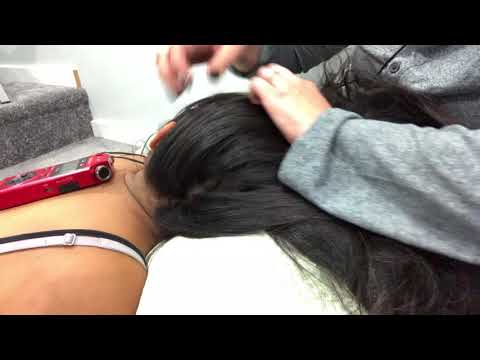 ASMR Relaxing Hairplay [Long black hair]