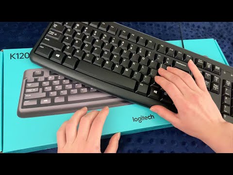 ASMR Keyboard Unboxing ⌨️  tapping, typing, whispering!