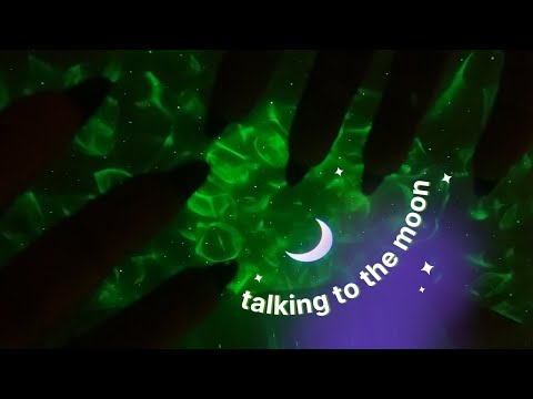 ASMR Talking to the Moon, Gentle Hand Movements - Whispering