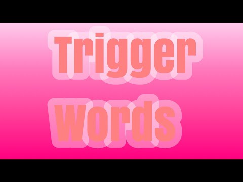 Asmr || trigger words