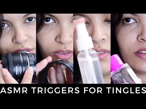 ASMR Tingles ~ Scratching, Tapping, Lid Sounds, Spray sounds (soft spoken)