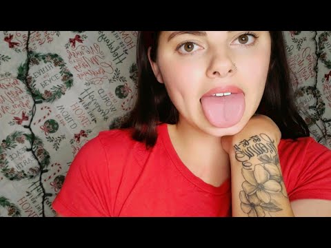 ASMR~ Mouth Sounds, tapping, Lens licking, Kisses, skin and fabric scratching