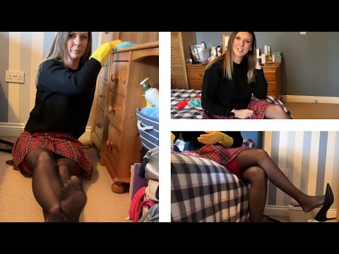 Clean With Me Dust and Polish My Bedroom - Daily Housewife Chores - ASMR Wiping and Spraying Sounds