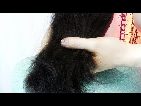 ASMR Hair Brushing ( Hair Play, Neck Massage) ✨ 🌙