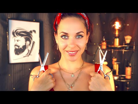 ASMR Haircut Roleplay for Sleep 💤 Scalp Massage Brushing Shampoo Personal Attention