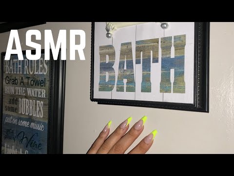 ASMR around Bathroom and Kitchen (tapping, scratching)