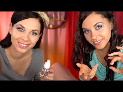 ASMR Twins FULL BODY Oil Massage Roleplay Soft Spoken Personal Attention