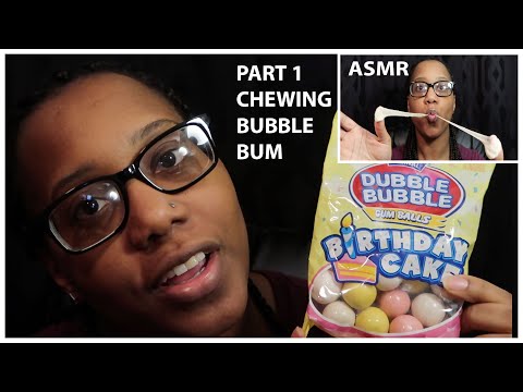 ASMR | Part 1 | Trying New Bubble Gum | Chewing Sounds Only