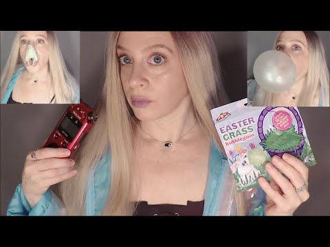 ASMR Gum Chewing, Snapping, Blowing Quiet Bubbles, Crinkle Jacket, No Talking, For Sleep & Tingles