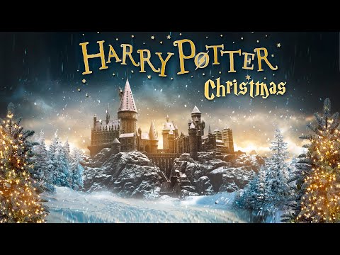 8 Hours Harry Potter Christmas 🎄 ASMR Ambience ⋄ Hogwarts, The burrow and More 🎁✨ Cozy Winter Scenes