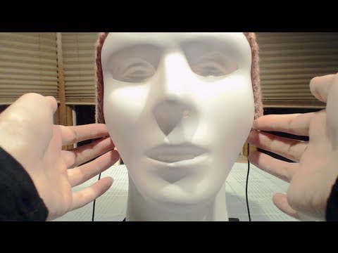 [ASMR] Binaural Mask Sounds/Face Massage + Brushing Mask Face