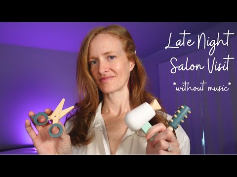 ASMR *Calming & Warm* hair cut, hair wash and personal attention with layered sounds with no music