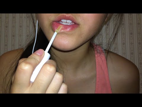 [ASMR] lipstick try-on haul | mouth sounds | apple mic