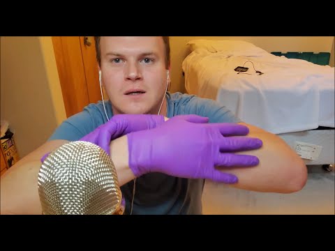 ASMR - Fast Hand Movements With Nitrile Gloves Plus Tapping