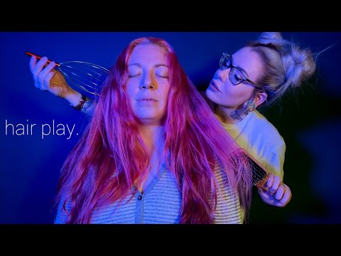 ASMR Relaxing Hair Play Session (100% Personal Attention)