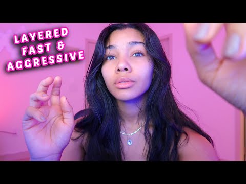 ASMR | Intense Layered, Fast & Aggressive Triggers | Mouth Sounds 💜