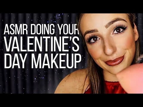 ASMR Doing Your Valentine's Day Makeup | Personal Attention