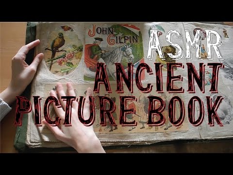 ASMR Turning Pages of an Ancient Vintage Picture Book | No Talking | LITTLE WATERMELON