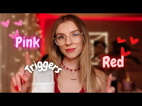 ASMR | PINK & RED TRIGGERS 🌸💋 (Fast & Aggressive) *99.9% WILL tingle*