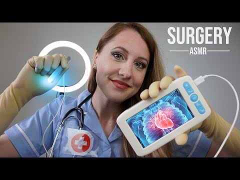 ASMR Roleplay soft spoken Surgery (with long surgical gloves)
