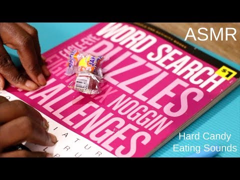 Eating Sounds Word Search ASMR Jaw Breaker Hard Candy