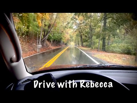 ASMR Drive with Rebecca (Soft Spoken) Checking out fall trees and barns in the country. Rainy day.
