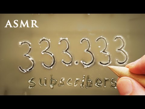 ASMR Digit 3 Wax Carving in 33 Ways | 333,333 Sub Special