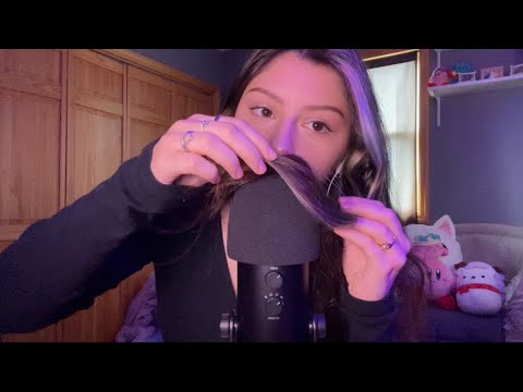 ASMR TINGLE ASSORTMENT (mouth sounds, hand movements, fabric, mic scratches & rambles) 🤍