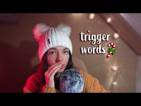 ASMR • Relaxing Trigger Words 🎄 in 3 Different Languages