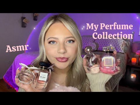 Asmr My Perfume Collection 🎀 Tapping, Scratching, & Whispering