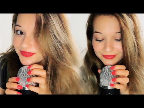 ASMR mic scratching nails, mic scratching no cover and whispering (german)
