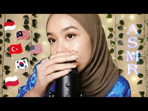 ASMR Tingly Trigger Words in Different Languages [+ Hand Movements] 💎