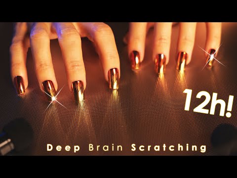 [12h ASMR] Deep Brain Scratching 😴 Hypnotic Surface Tracing - 99.99% of You will Sleep (No Talking)