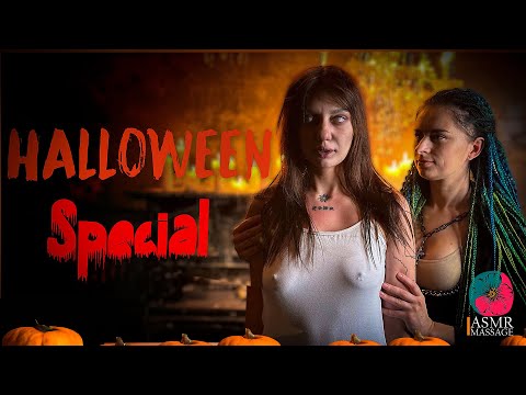 Zombie girl cradled in the arms of relaxation 🎃 ASMR Halloween Special Massage 2023 by Anna