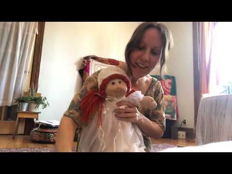 ASMR Humming fire crackle Dressing doll RELAXING fabric (no speaking)