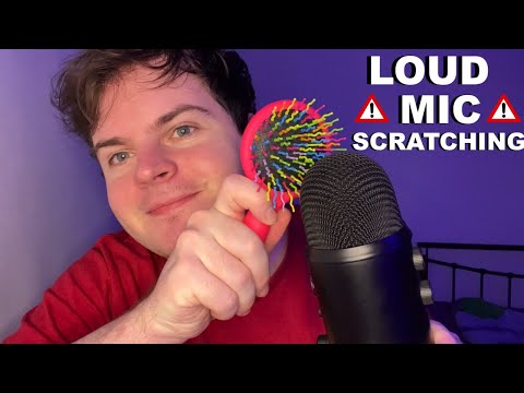 ⚠️ Fast and AGGRESSIVE LOUD ASMR MIC SCRATCHING ⚠️