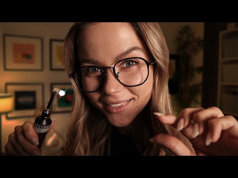 ASMR Face Exam In Low Light ~ Soft Spoken & Close Up Whispers
