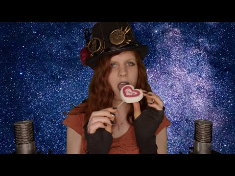 ASMR | Licking Big Marshmallow Lollipop (Soft Whispering) | Mouth Sounds