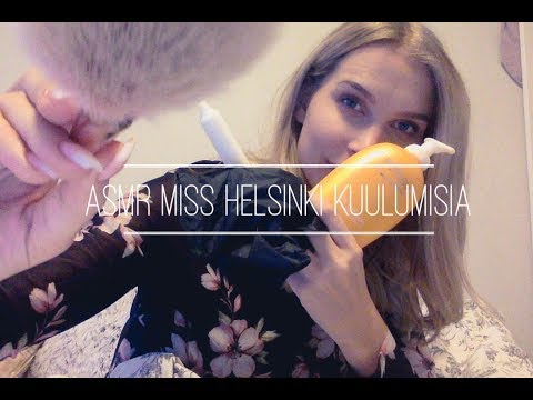 ASMR SUOMI || Eriliasia ääniä ja Miss Helsinki finaalin fiiliksiä || Yleisöäänestys