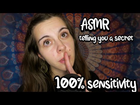 ASMR whispering secrets in your ear 100 % sensitivity close up ear to ear inaudible whispers
