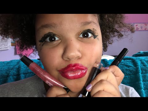 ASMR- rich rude preppy girl try’s to do a makeup look